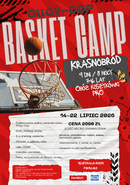 Obóz koszykówki 2026 – Krasnobród